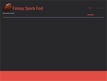 Tablet Screenshot of fantasysportsfool.com